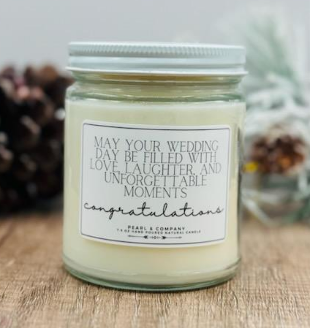 Wedding Day Filled with Love Candle