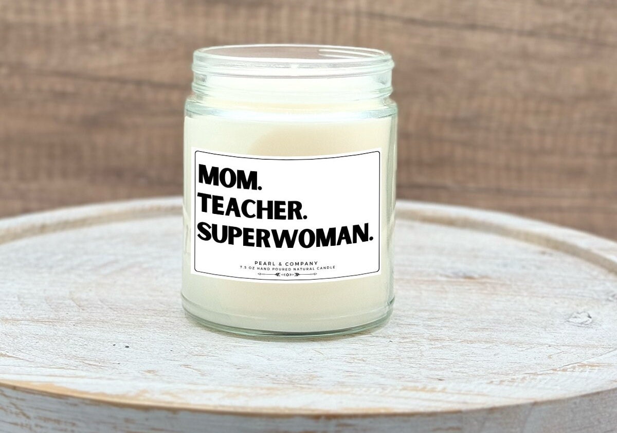 Mom Superwoman Candle