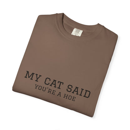 My Cat Said You’re a Hoe Funny Cat T-Shirt