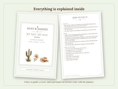 Daily Planner Printable & Fillable – My Day, My Way (90 Days) | Pearl & Company