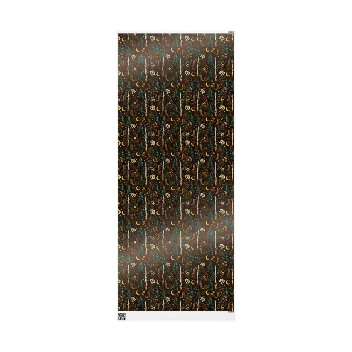 Western Boho Midnight Pines Wrapping Paper | Cowboy Boots & Moons Holiday Gift Wrap | Pearl & Company™ Dust & Daisies