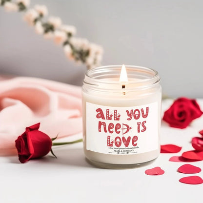All My Love Candle, Gift for Him, Gift for Her, Valentines Day, Personalized Candle, Personalized Gift