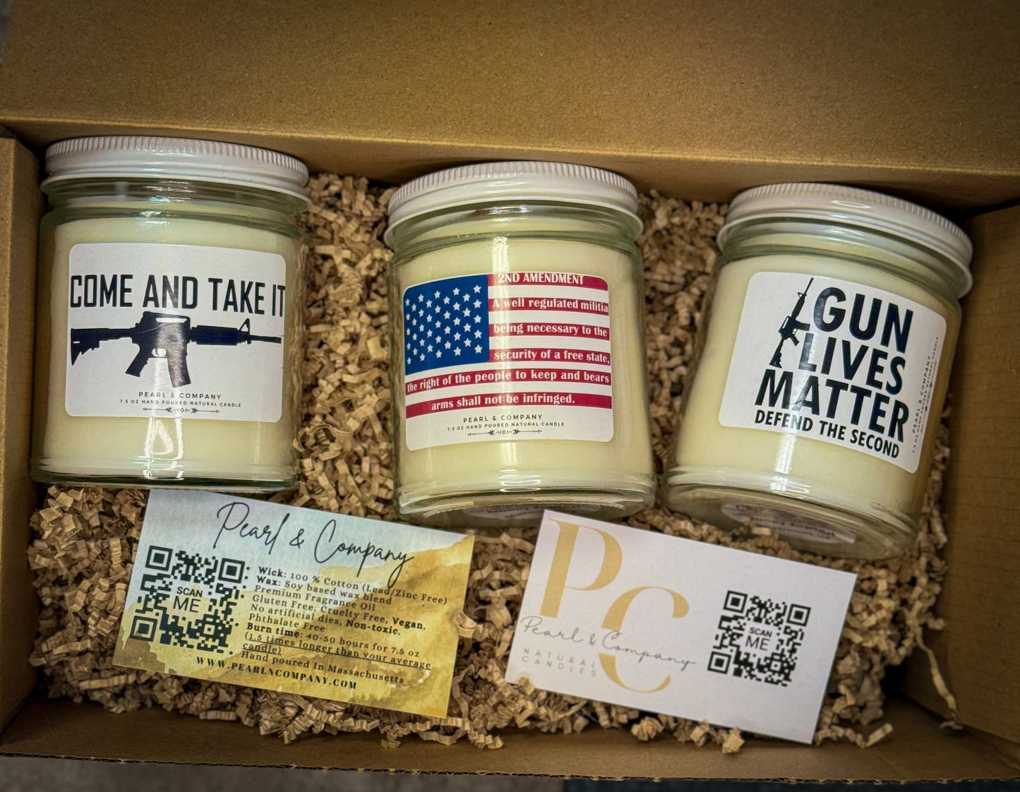 Second Amendment Candle