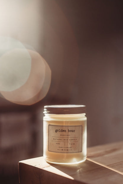 Pearl and Company Natural Candle, Golden Hour Orange Musk Candle