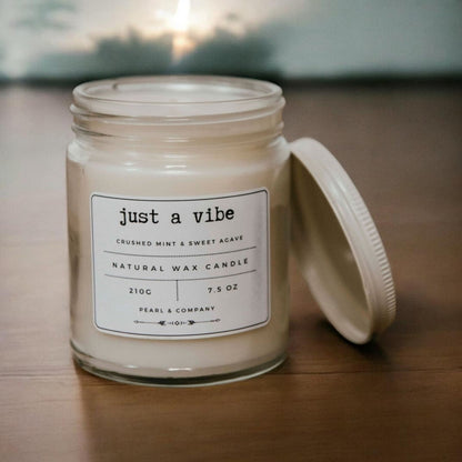 Just a Vibe - Crushed Mint & Sweet Agave Candle