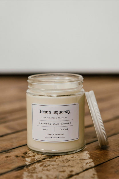 Lemon Squeezy - Lemongrass & Tea Leaf Candle