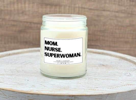 Mom Superwoman Candle – Hand-Poured Soy Candle