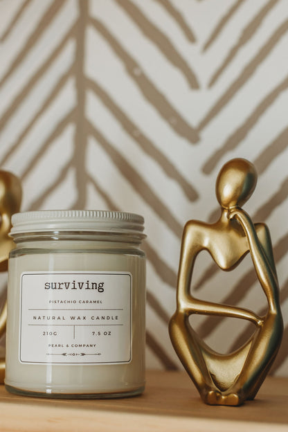 Surviving - Pistachio & Caramel Soy Candle