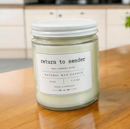 Return to Sender Candle