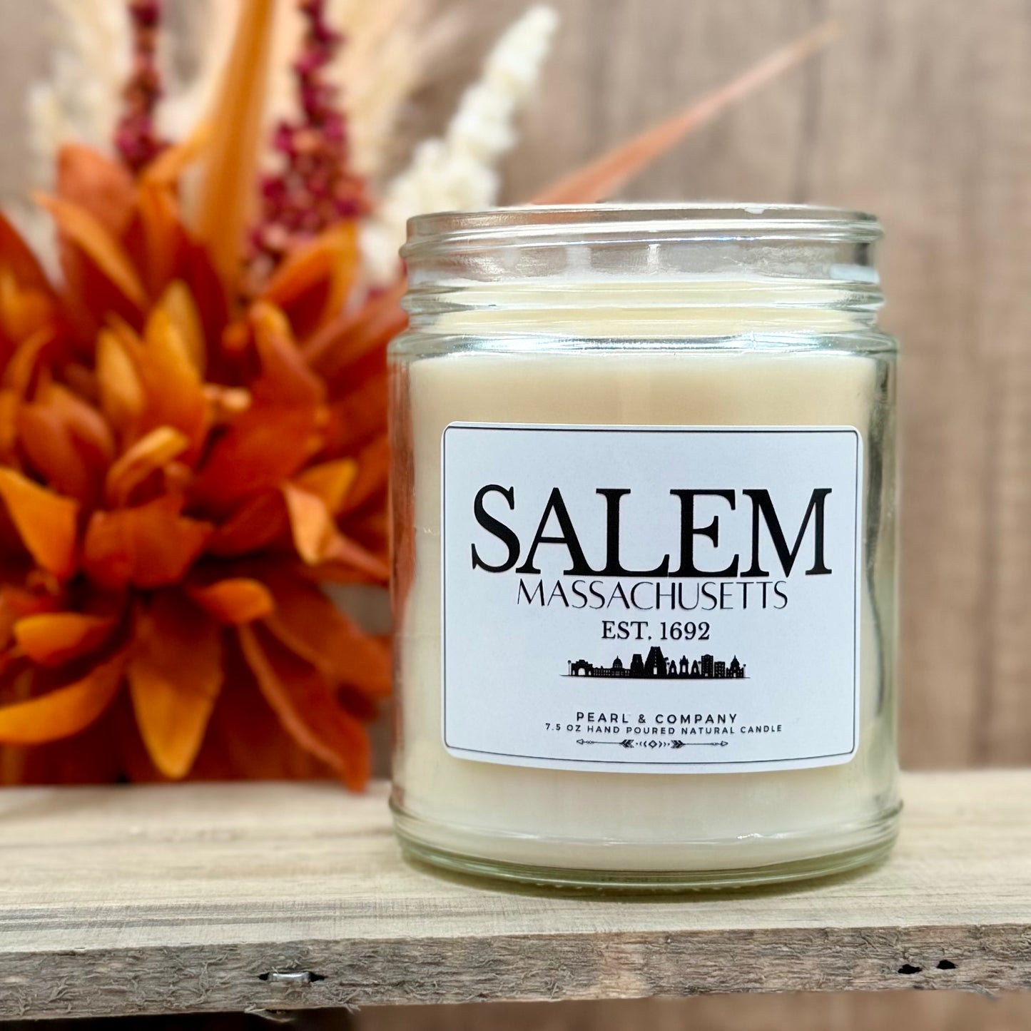 Salem, Massachusetts Est. 1692 Candle