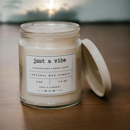 Just a Vibe - Crushed Mint and Sweet Agave Candle